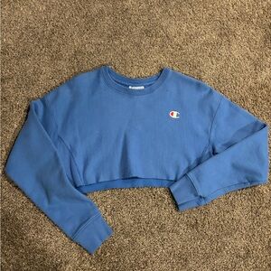 Champion Women's Classic Blue Crew Neck Sweater